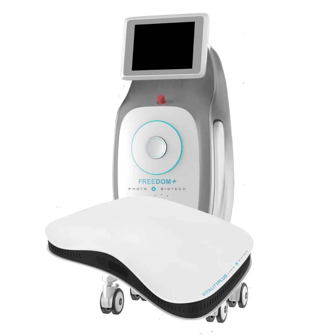 Modern medical device with touchscreen and ergonomic design.