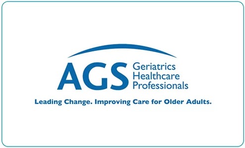 AGS logo representing geriatrics healthcare professionals.