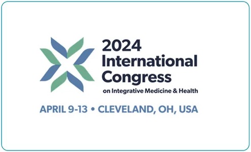 Logo for the 2024 International Congress on Integrative Medicine & Health in Cleveland, Ohio.