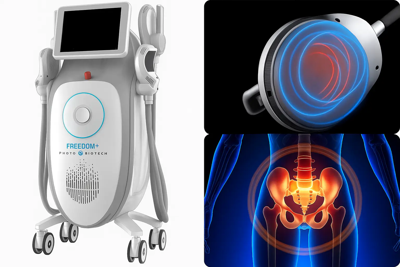 Advanced medical device for pelvic therapy and pain relief.